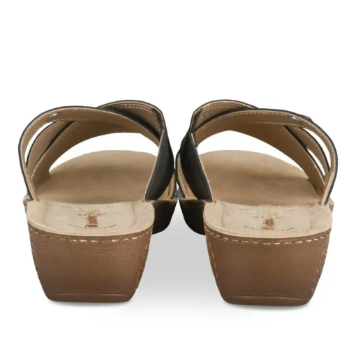 Mules NOIR Femme Motif Uni A Enfiler