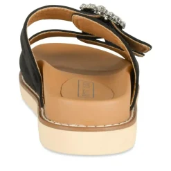 Mules NOIR Femme Motif Uni A Enfiler