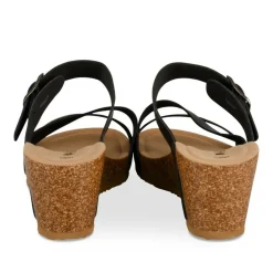 Mules NOIR Femme Motif Uni A Enfiler