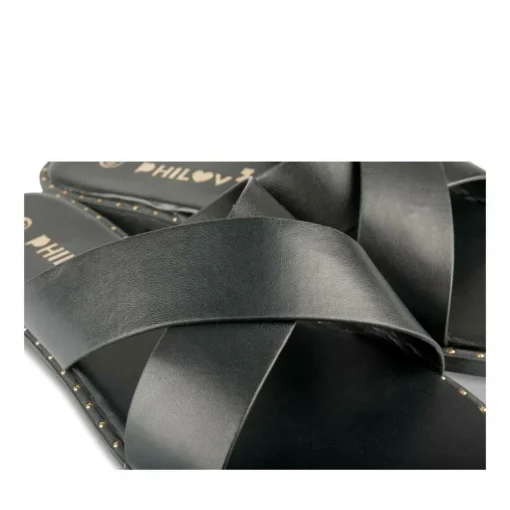 Mules NOIR Femme Motif Uni A Enfiler