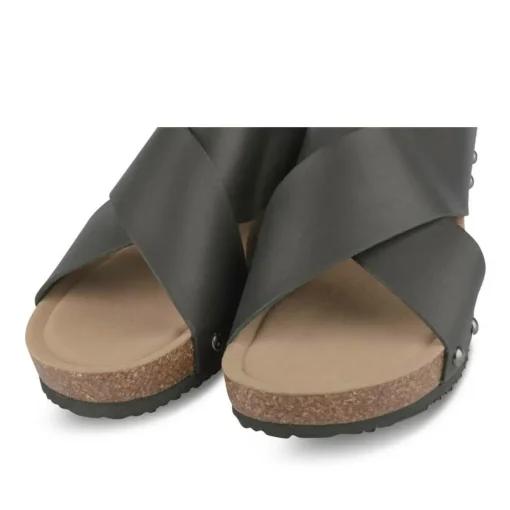 Mules NOIR Femme Motif Uni A Enfiler