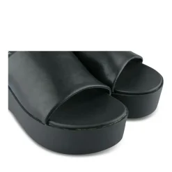 Mules NOIR Femme Motif Uni A Enfiler