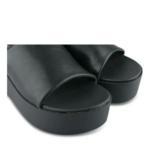 Mules NOIR Femme Motif Uni A Enfiler
