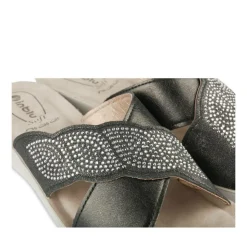 Mules NOIR Femme Motif Uni A Enfiler