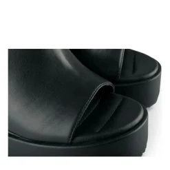 Mules NOIR Femme Motif Uni A Enfiler