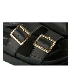 Mules NOIR Femme Motif Uni A Enfiler