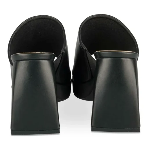 Mules NOIR Femme Motif Uni A Enfiler