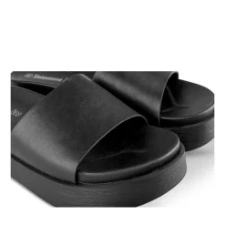 Mules NOIR Femme Motif Uni A Enfiler