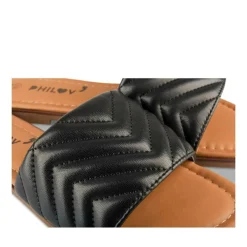 Mules NOIR Femme Motif Uni A Enfiler