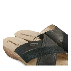 Mules NOIR Femme Motif Uni A Enfiler