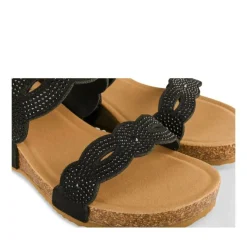 Mules NOIR Femme Motif Uni A Enfiler