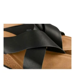Mules NOIR Femme Motif Uni A Enfiler