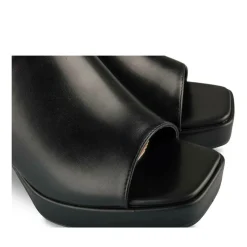 Mules NOIR Femme Motif Uni A Enfiler