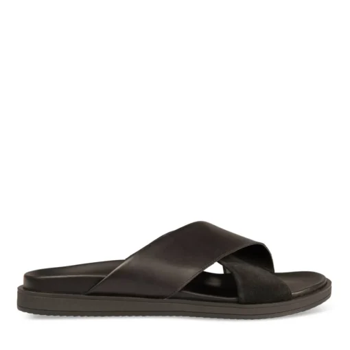 Mules NOIR Homme CUIR