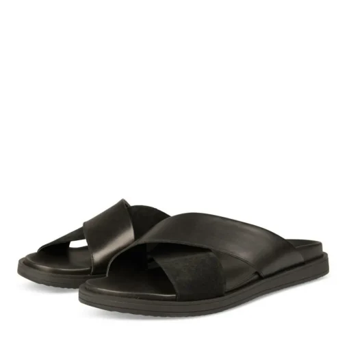 Mules NOIR Homme CUIR