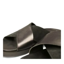 Mules NOIR Homme CUIR