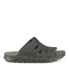Mules NOIR Homme CUIR Motif Uni A Enfiler
