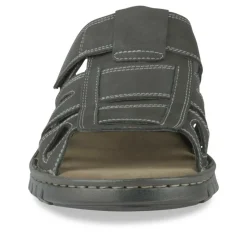Mules NOIR Homme CUIR Motif Uni A Enfiler