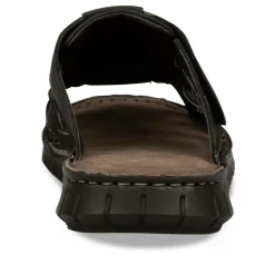 Mules NOIR Homme CUIR Motif Uni