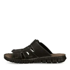 Mules NOIR Homme CUIR Motif Uni