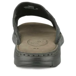 Mules NOIR Homme CUIR Motif Uni A Enfiler
