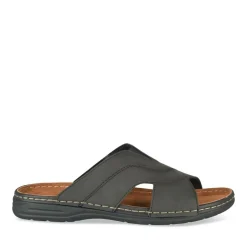 Mules NOIR Homme Motif Uni A Enfiler