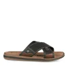 Mules NOIR Homme Motif Uni A Enfiler