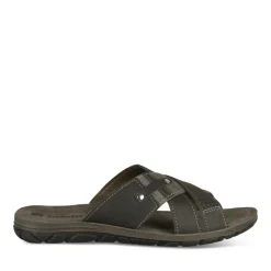 Mules NOIR Homme Motif Uni A Enfiler
