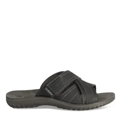 Mules NOIR Homme Motif Uni A Enfiler