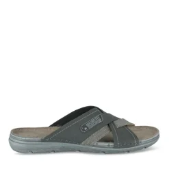 Mules NOIR Homme Motif Uni A Enfiler