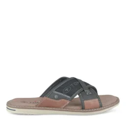 Mules NOIR Homme Motif Uni A Enfiler