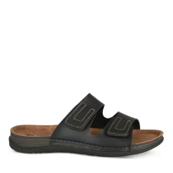 Mules NOIR Homme Motif Uni A Enfiler