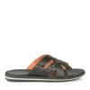 Mules NOIR Homme Motif Uni A Enfiler
