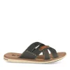 Mules NOIR Homme Motif Uni A Enfiler