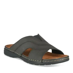 Mules NOIR Homme Motif Uni A Enfiler