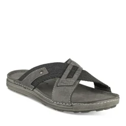 Mules NOIR Homme Motif Uni A Enfiler