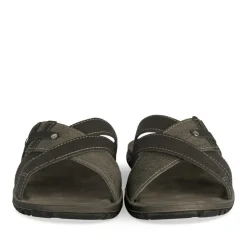 Mules NOIR Homme Motif Uni A Enfiler