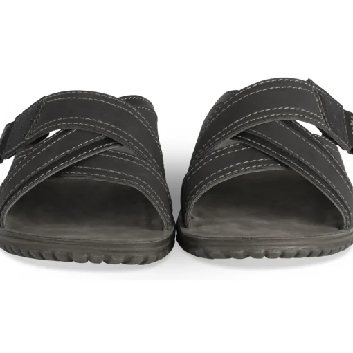 Mules NOIR Homme Motif Uni A Enfiler