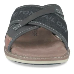 Mules NOIR Homme Motif Uni A Enfiler