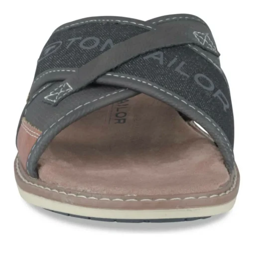 Mules NOIR Homme Motif Uni A Enfiler