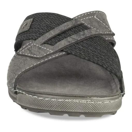 Mules NOIR Homme Motif Uni A Enfiler
