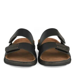 Mules NOIR Homme Motif Uni A Enfiler