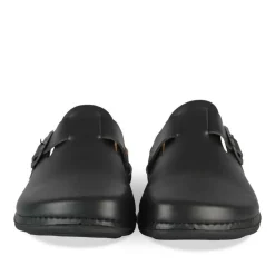 Mules NOIR Homme Motif Uni A Enfiler