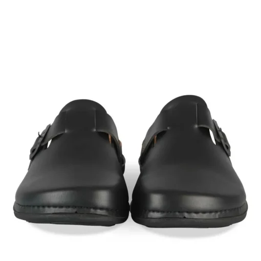 Mules NOIR Homme Motif Uni A Enfiler