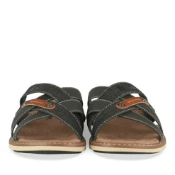 Mules NOIR Homme Motif Uni A Enfiler