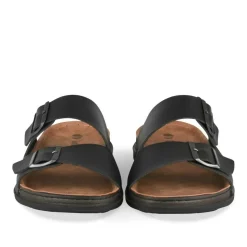 Mules NOIR Homme Motif Uni A Enfiler