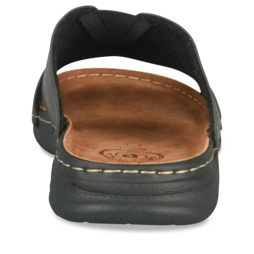 Mules NOIR Homme Motif Uni A Enfiler