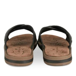 Mules NOIR Homme Motif Uni A Enfiler