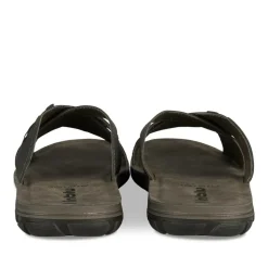 Mules NOIR Homme Motif Uni A Enfiler