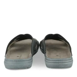 Mules NOIR Homme Motif Uni A Enfiler